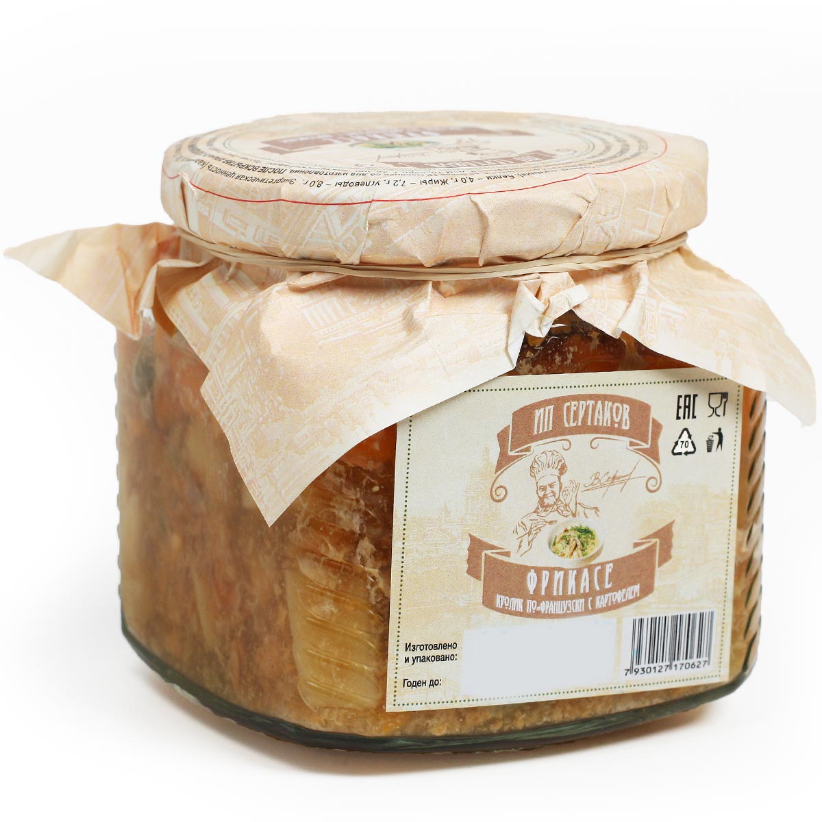 ИП"Сертаков"Фрикассе кролик по французки с картофелем 350г