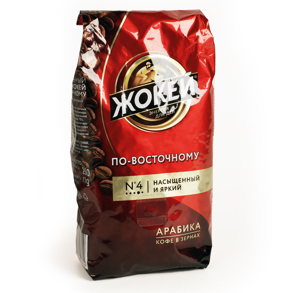 Жокей кофе По восточному Арабика в зернах 250г Жокей кофе По восточному Арабика в зернах 250г