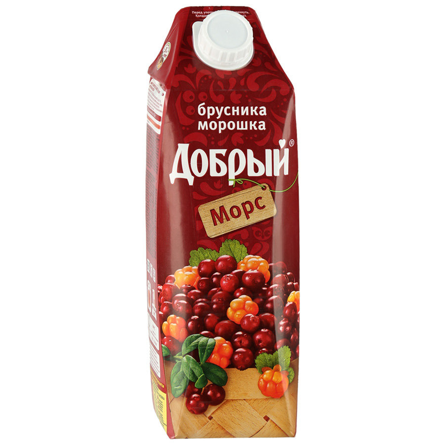 ДОБРЫЙ морс Брусника-Морошка 1л ДОБРЫЙ морс Брусника-Морошка 1л