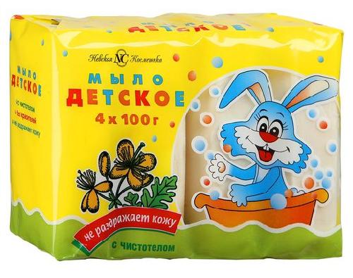 Невская косметика мыло Детское с чистотелом 100г 4шт