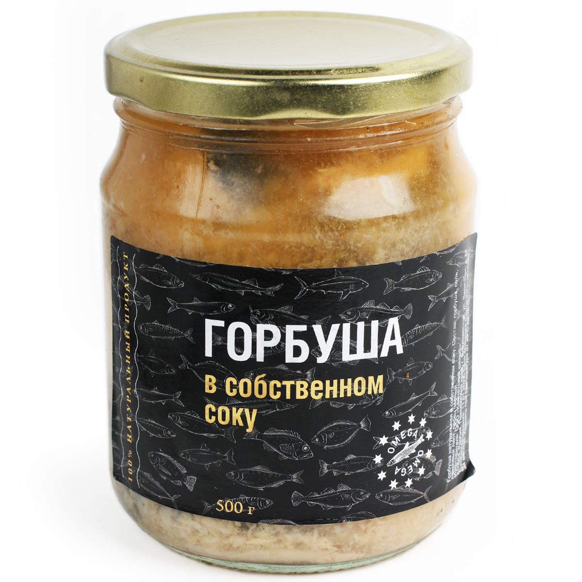 Горбуша натуральная в собственном соку 500г Горбуша натуральная в собственном соку 500г