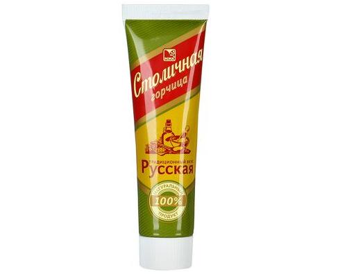 Столичная русская горчица, МЖК, 100 гр.