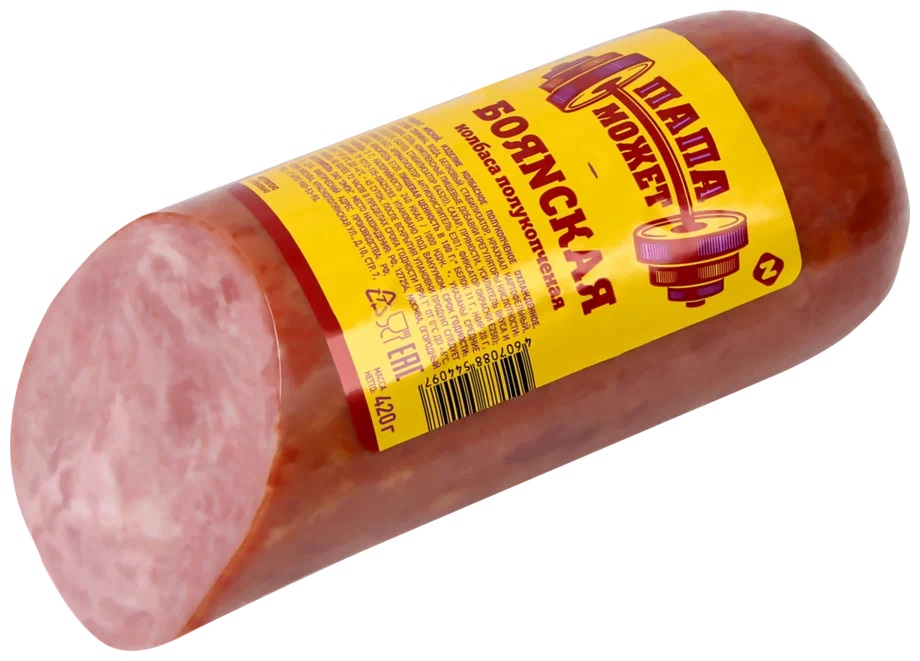 Колбаса Останкино Боянская полукопченая 280г