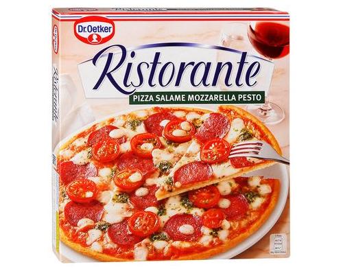 DR. OETKER Пицца RISTORANTE Салями моцарелла песто 380г