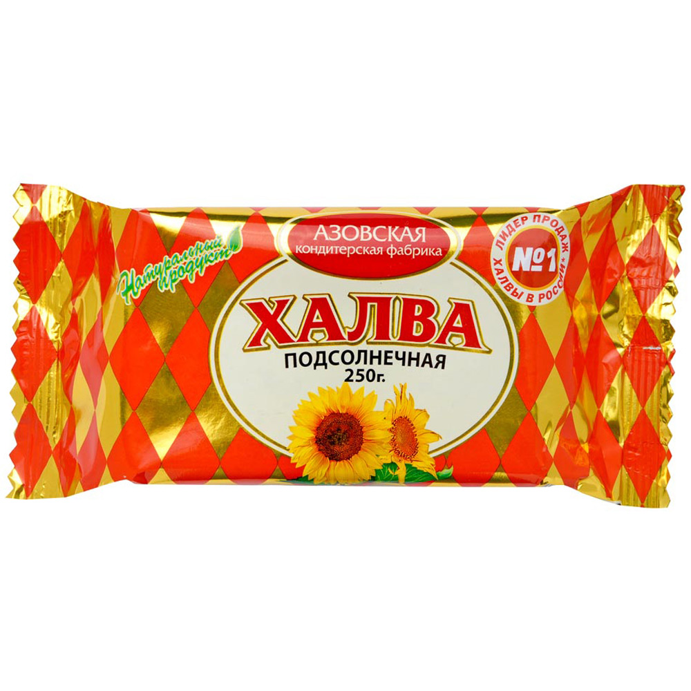 Азовская КФ Халва подсолнечная 250г Азовская КФ Халва подсолнечная 250г