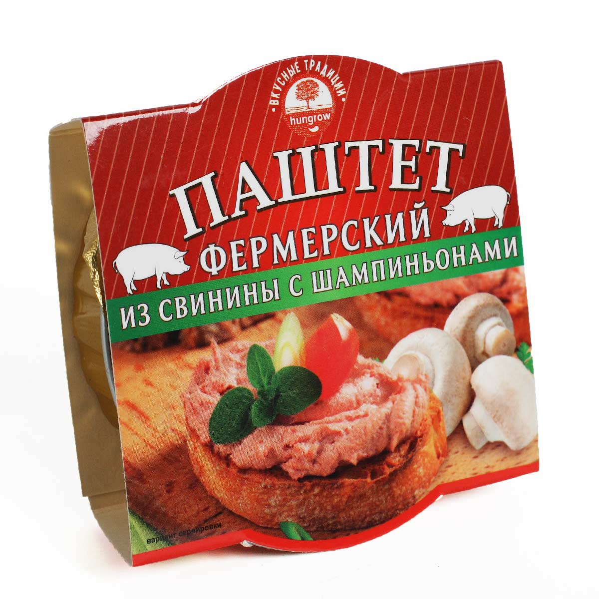 Паштет Фермерский из свинины с шампиньонами Вкусные Традиции 90г