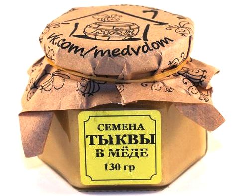 Семена тыквы протертые в меде 130 гр.