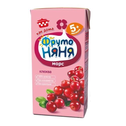 ФРУТОНЯНЯ Морс клюквенный 200мл
