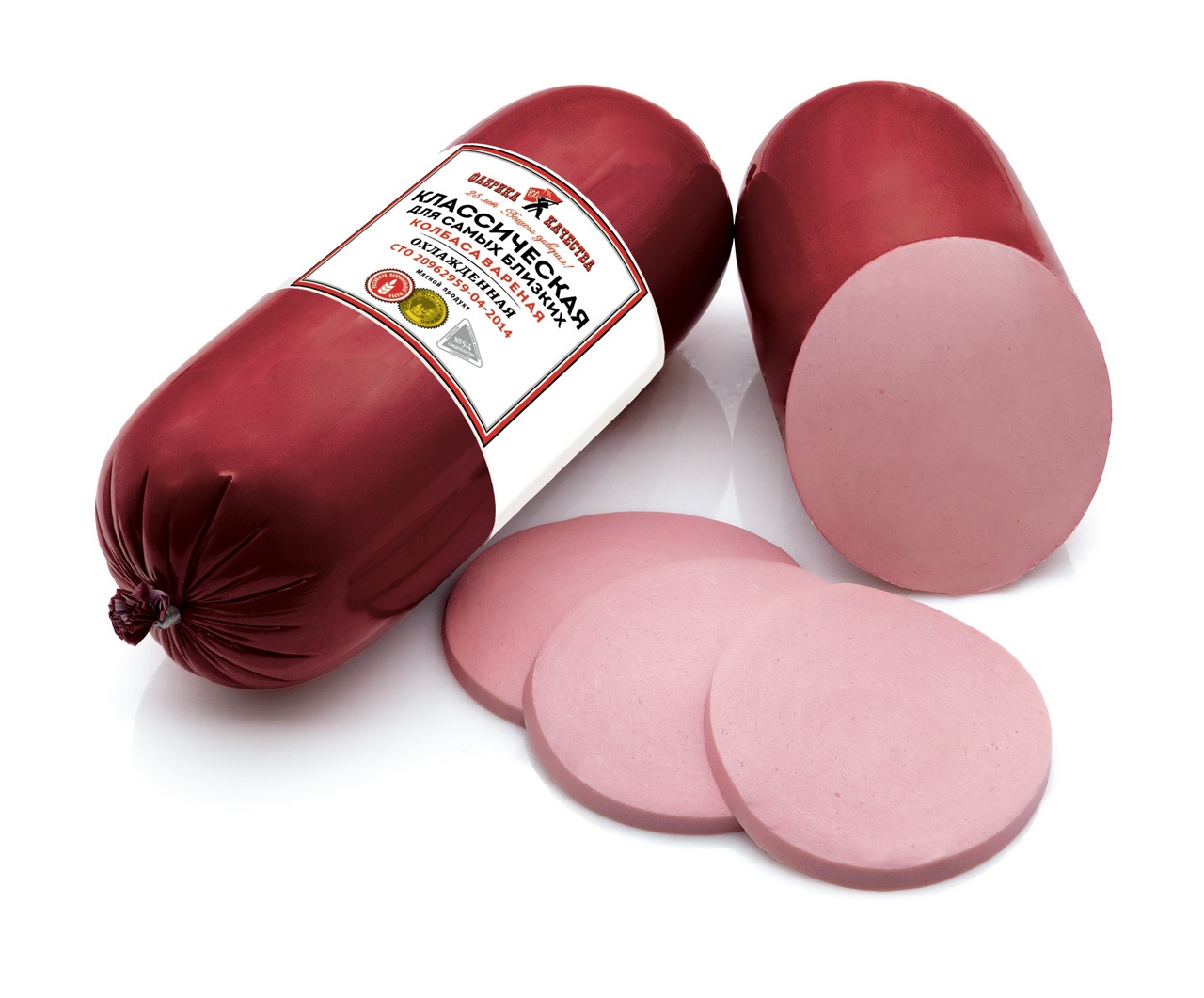 Колбаса Классическая вареная для самых близких Фабрика качества