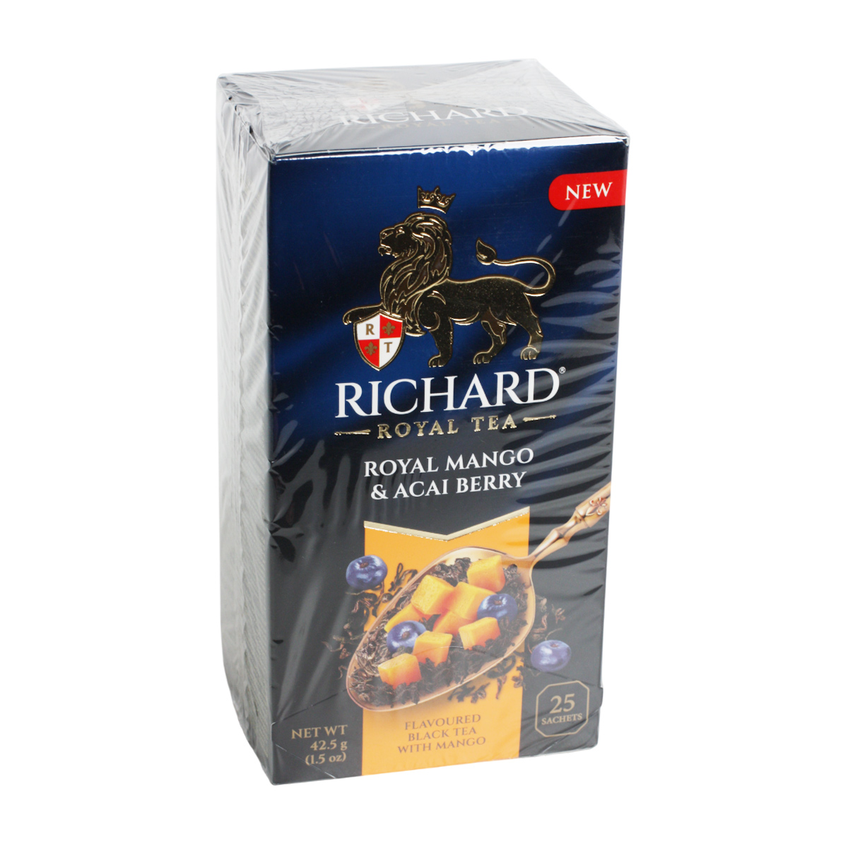 Чай Ричард черный Roal Mango & Acai berry 25X2г 50г