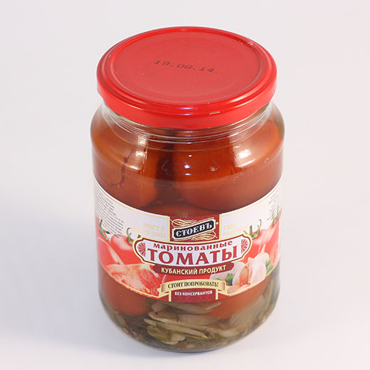 Стоев Томаты маринованные  Пряные, ст/б 720 г.