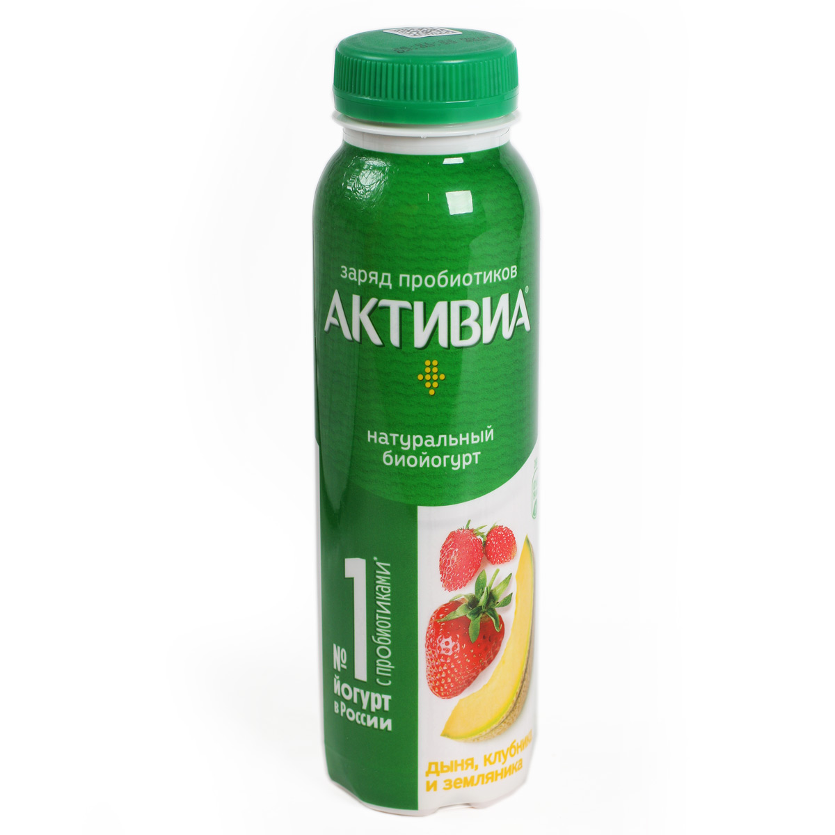 АКТИВИА Йогурт питьевой Дыня Клубника Земляника 2.2% 290г 