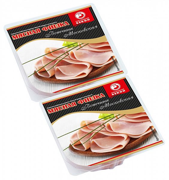 Новгородский Бекон ветчина Московская Мясная фишка 2*290г
