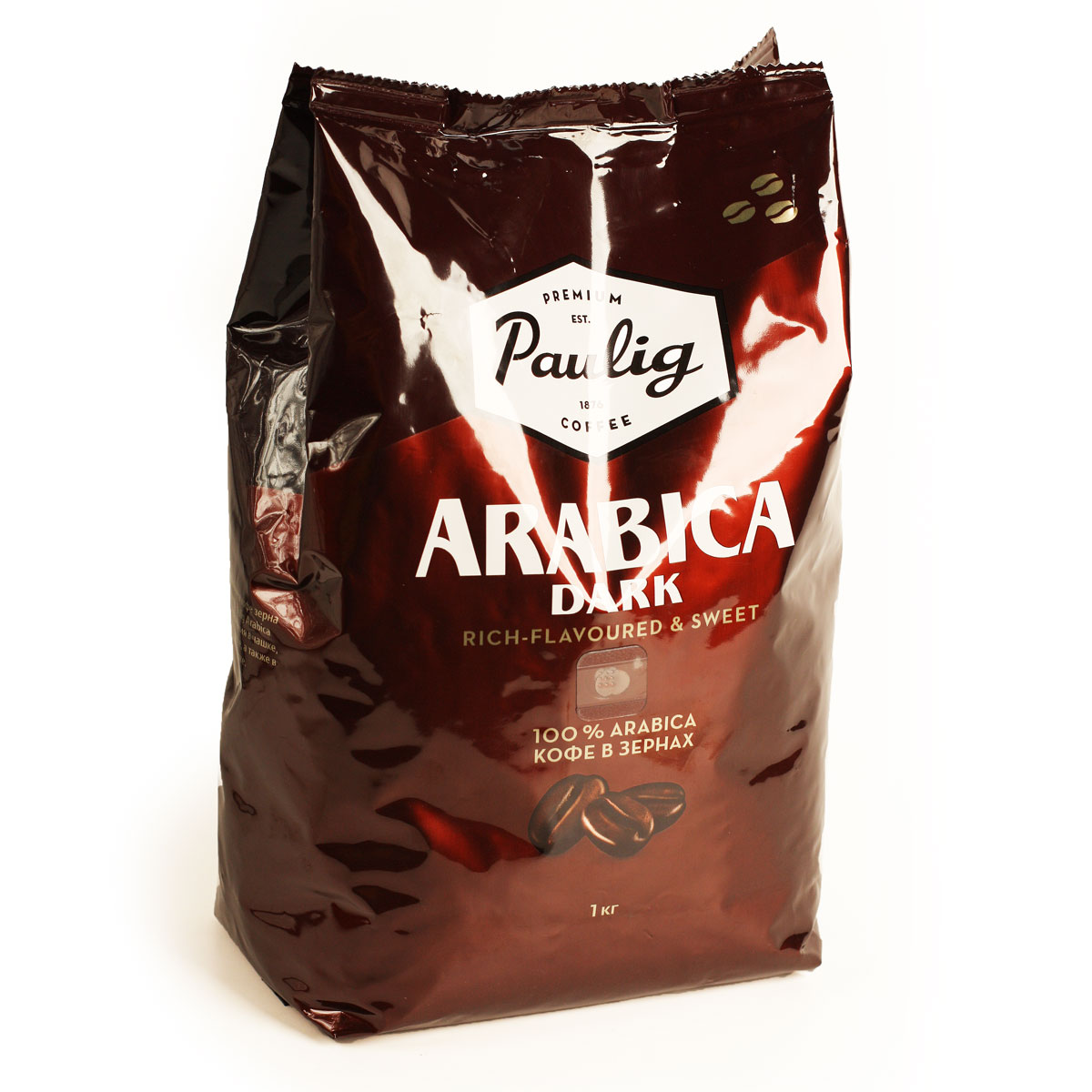 Paulig Dark кофе Паулиг Дарк в зернах темная обжарка 100% Arabica 1кг