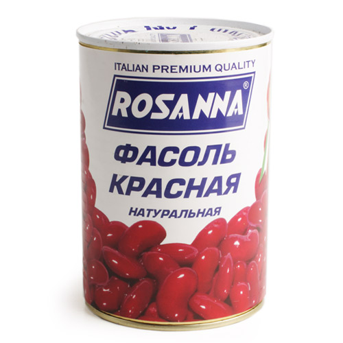 Росанна Фасоль красная натуральная 400г Росанна Фасоль красная натуральная 400г