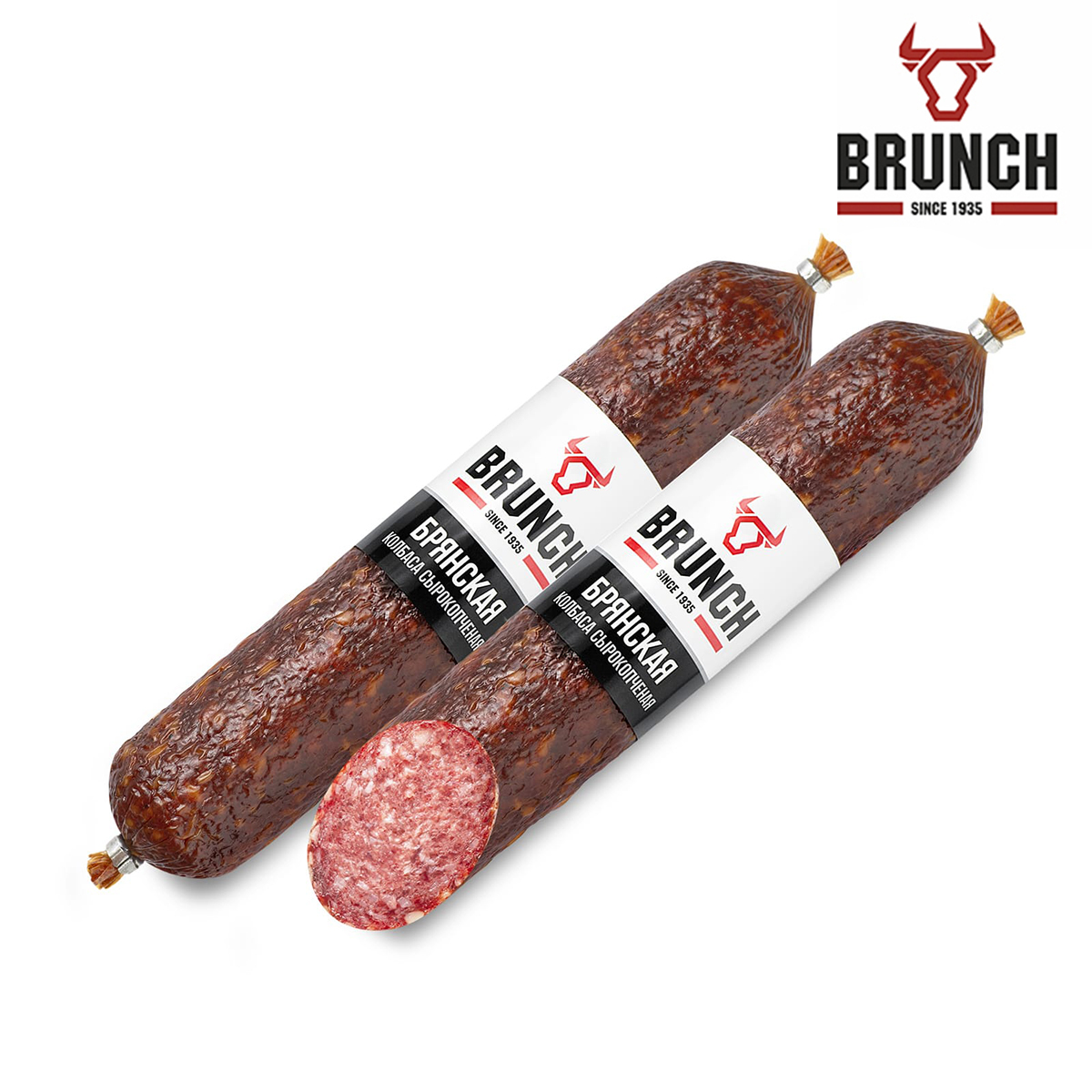 BRUNCH Колбаса сырокопченая Брунч Брянская Брянский МК BRUNCH Колбаса сырокопченая Брунч Брянская Брянский МК