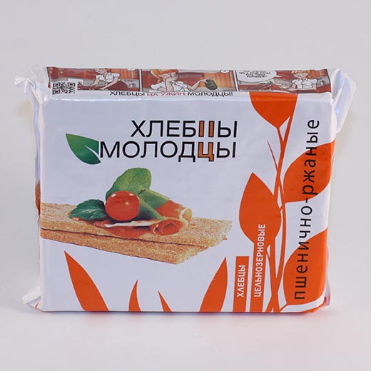 Хлебцы Молодцы Пшенично-Ржаные 100г
