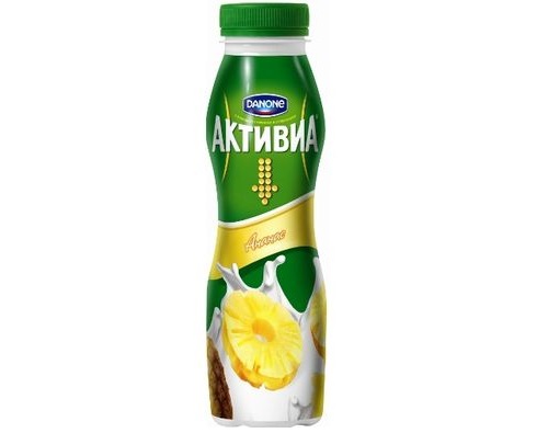 АКТИВИА йогурт питьевой ананас 2.2% 290г 