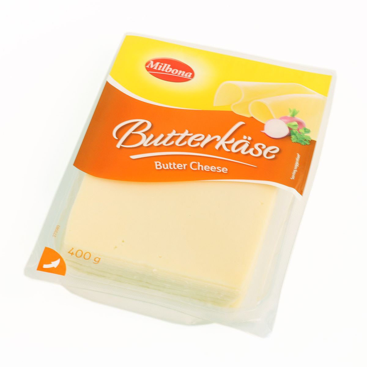 Milbona сыр Butter Cheese нарезка 400г