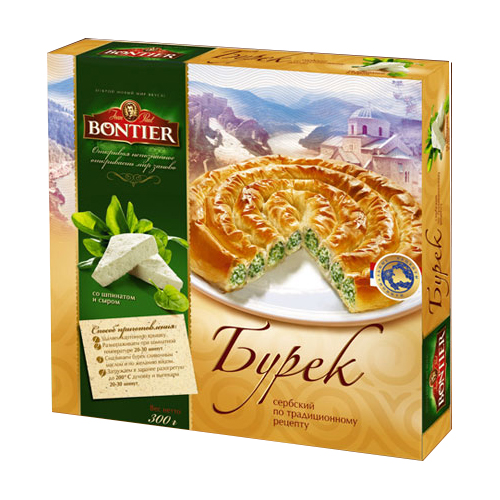 BONTIER Бурек со шпинатом и сыром 300г