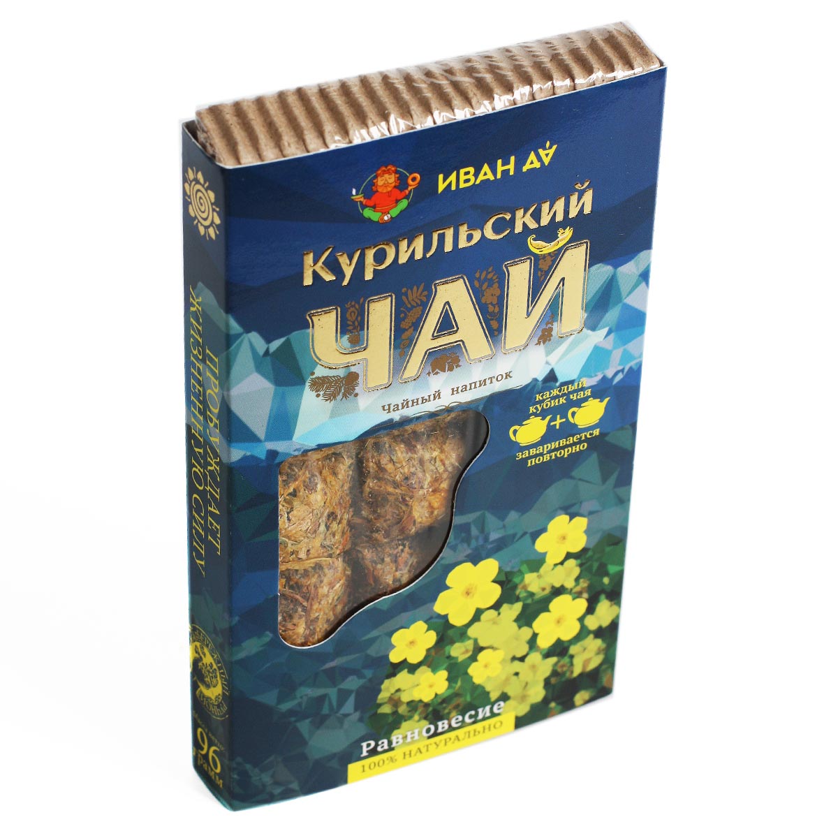 Курильский чай равновесие крафтовый пресованный 96г Иван да Курильский чай равновесие крафтовый пресованный 96г Иван да