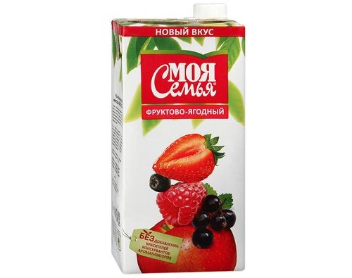 МОЯ СЕМЬЯ, Нектар Фруктово-ягодный, 2 л.