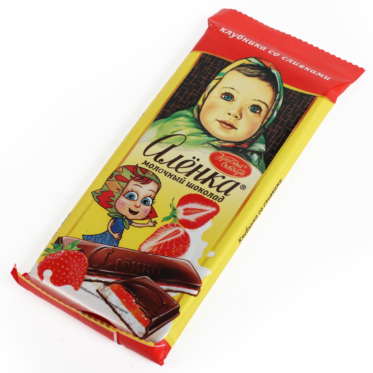 АЛЕНКА шоколад молочный клубника со сливками 100г АЛЕНКА шоколад молочный клубника со сливками 100г