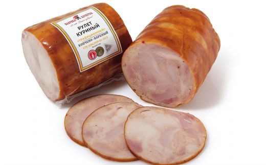 Рулет куриный традиционный варено - копченый Фабрика качества