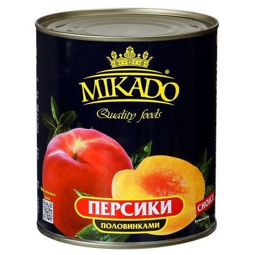 Микадо Персики половинками в сиропе 850мл