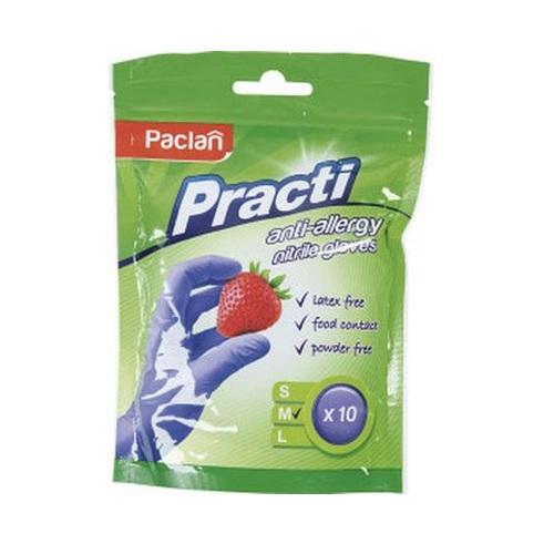 PACLAN Practi перчатки нитриловые 10 пар размер M