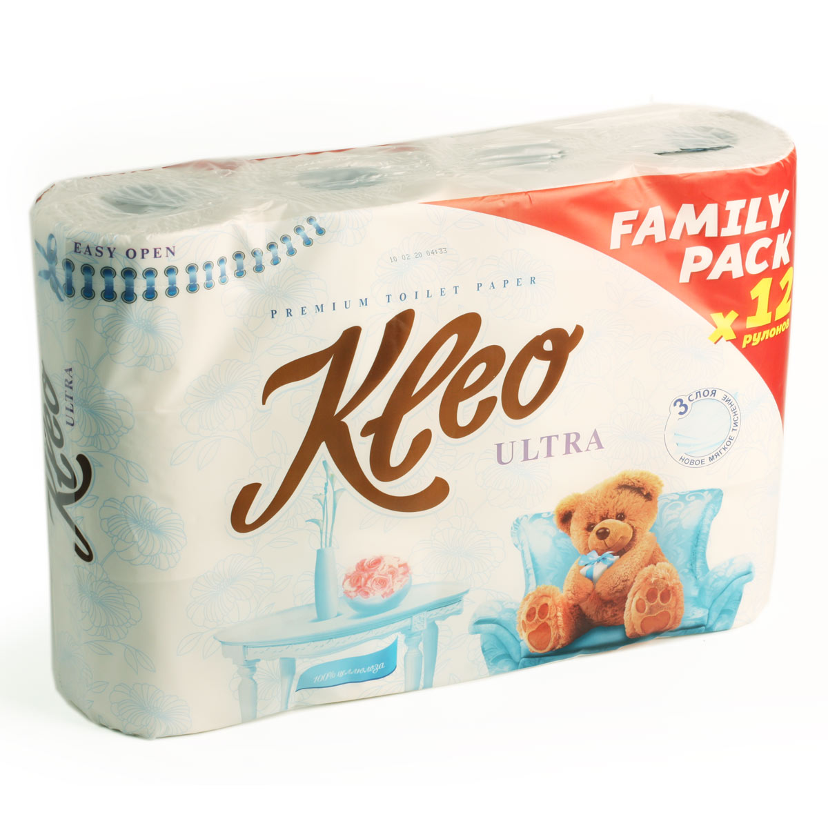 Kleo Ultra туалетная бумага Клео Ультра 3 слоя 12Р