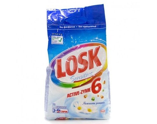 LOSK Sensitive автомат Нежность ромашки,  20 стирок, 3кг