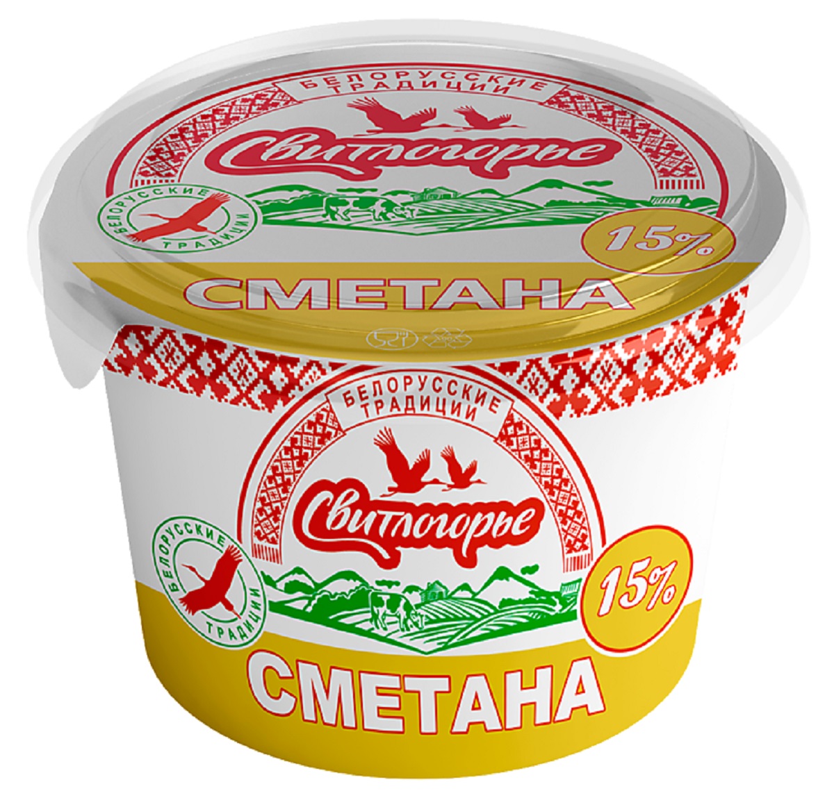 Свитлогорье сметана 15% 380г Свитлогорье сметана 15% 380г