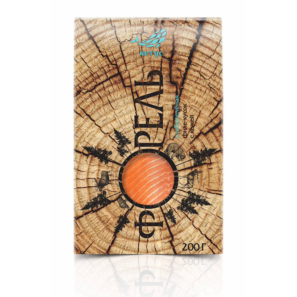 Форель радужная слабой соли на коже ОКЕАН 200г