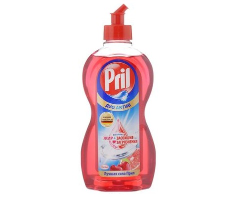 PRIL дуо актив грейпфрут и вишня, средство для мытья посуды, 450 мл