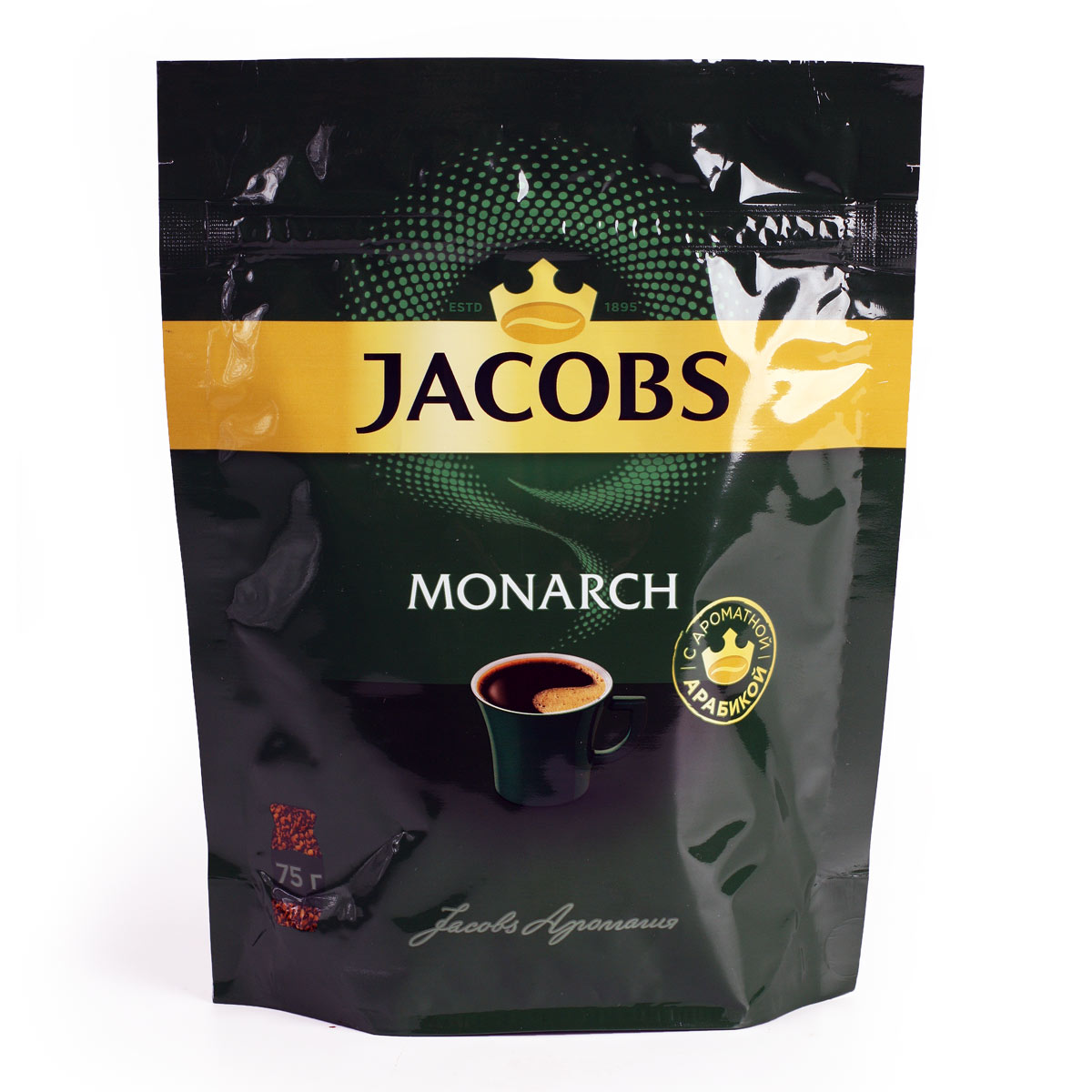 Jacobs Monarch кофе Якобс Монарх растворимый 75г