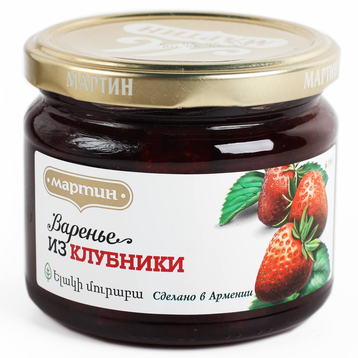 Клубничное варенье МАРТИН 380г Клубничное варенье МАРТИН 380г