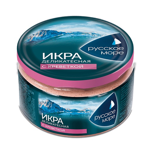 Икра деликатесная с креветкой РУССКОЕ МОРЕ 165г
