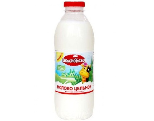ВКУСНОТЕЕВО молоко цельное отборное пастеризованне 3.5-6% 900г ВКУСНОТЕЕВО молоко цельное отборное пастеризованне 3.5-6% 900г