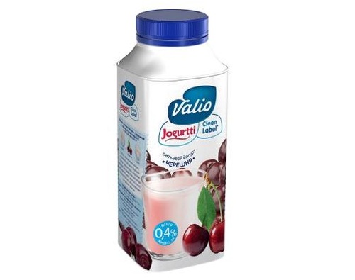 VALIO Йогурт питьевой Черешня 0.4% 330г 