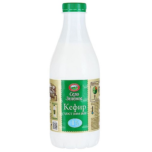Село Зеленое кефир 1% 930 г