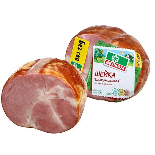 ВЕЛКОМ Шейка варено-копченая 350г