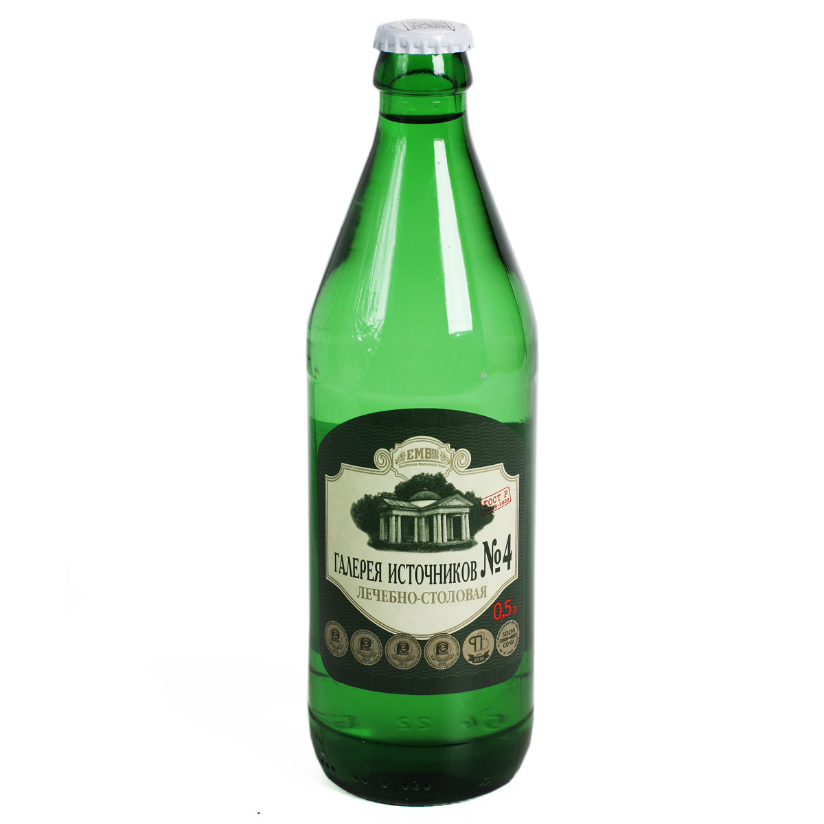 Галерея источников No4 вода минеральная 0,5л, ООО "Ессентукские минеральные воды"