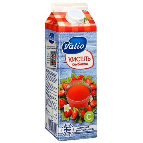 VALIO кисель клубника 950г