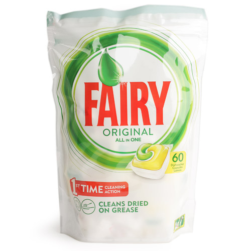 FAIRY ORIGINAL All in ONE Lemon таблетки для посудомоечной машины Фэйри 60шт