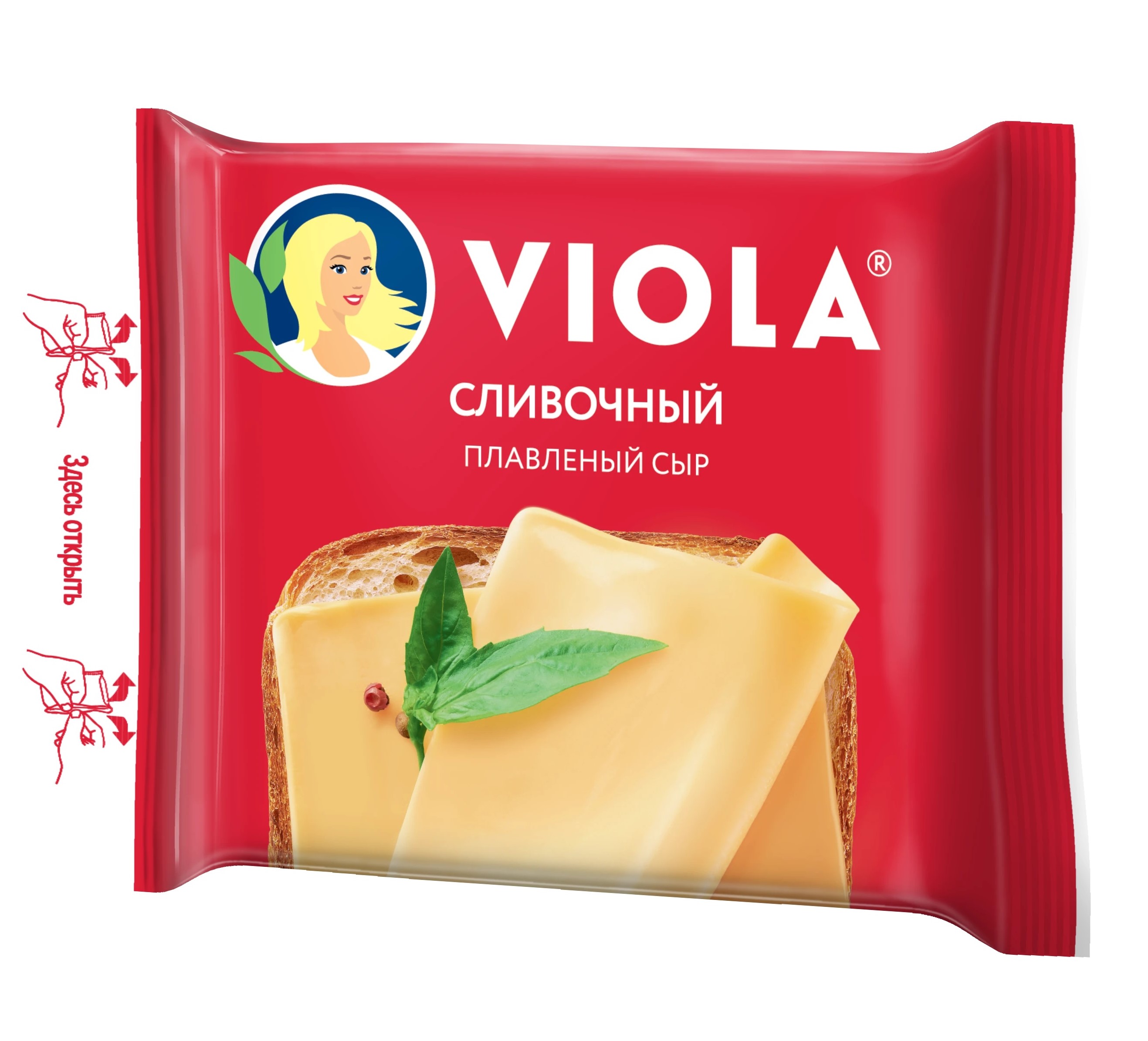 VIOLA сыр Сливочный Виола плавленый 45% 140г