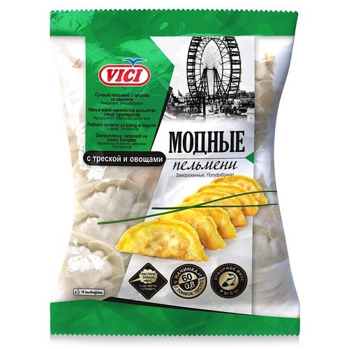 Пельмени с треской и овощами Модные VICI 400г