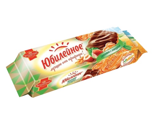 Юбилейное, Печенье ореховое с глазурью, 116гр.