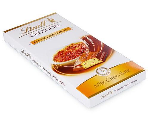 LINDT CREATION шоколад молочный с начинкой крем-брюле 100г