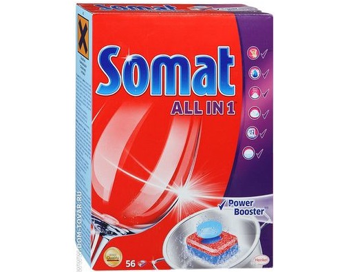 Somat all in 1 таблетки для посудомоечной машины 56шт